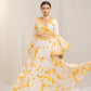 Whimsical Ruffle Crop Top and Lehenga Set