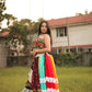Floral Blouse with Vibrant Lehenga & Chiffon Dupatta