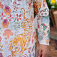 Ivory Mens Nicobar Printed Kurta
