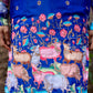 Purple Cattle Embroidered Kurta