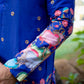 Purple Cattle Embroidered Kurta