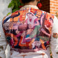 White spandex Multicolour embriodery Kurta