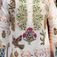 White salt cream multicolour embrioder kurta