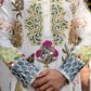 White salt cream multicolour embrioder kurta