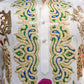 White salt cream multicolour embrioder kurta