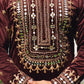 Teracotta Brown Mirror Embrioder Kurta