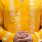 Yellow Optimism White Batik Kurta