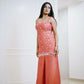 Alaya mefil Crimson Kurta Sharara Set