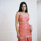 Alaya mefil Crimson Kurta Sharara Set