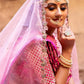 Bridal Pink lehenga With Silk And Net dupatta