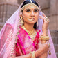 Bridal Pink lehenga With Silk And Net dupatta