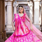 Bridal Pink lehenga With Silk And Net dupatta